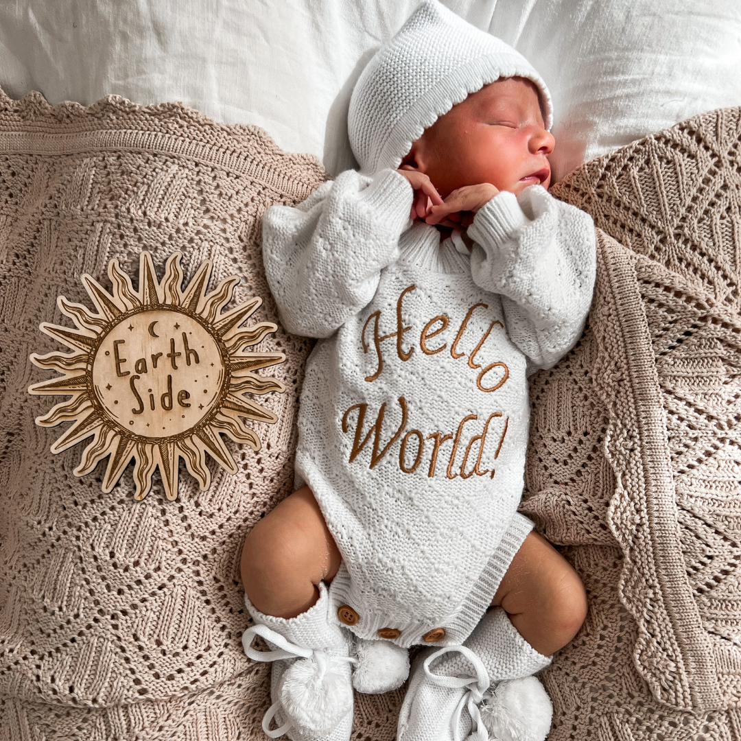 Hello world hot sale newborn outfit